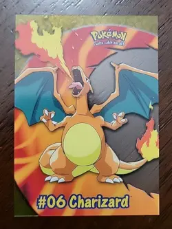 NM! Topps Pokemon #06 Charizard PC3 Clear Card Series 2 Tv Animation Edition - Image 1