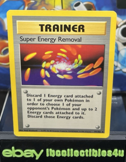 Pokemon Card Super Energy Removal 79/102 Base Set Regular WOTC 1999 LP F/S - Image 1