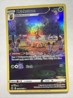 Kricketune GG02/GG70 Crown Zenith: Galarian Gallery Holo Pokemon Card TCG Rare - Image 1