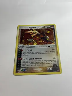 Team Magma's Aggron 7/95 Pokemon EX Team Magma vs Team Aqua Holo Rare Card - LP - Image 2