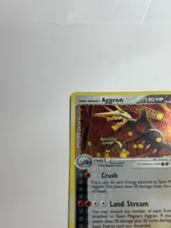 Team Magma's Aggron 7/95 Pokemon EX Team Magma vs Team Aqua Holo Rare Card - LP - Image 3