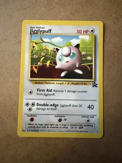Jigglypuff No.7 WOTC Black Star Promo Pokemon Card - Image 1