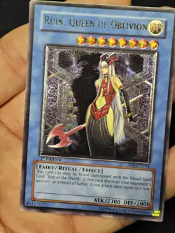 Ruin, Queen of Oblivion SOI-EN034 Ultimate Rare 1st Edition Yugioh Card - Image 1
