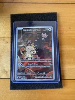 Pokemon TCG Team Rockets Meowth Card 203/182 Destined Rivals Set - Image 1