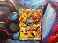 Incineroar ex 187/162 Temporal Forces Full Art Ultra Rare Holo Pokemon Card NM - Image 1