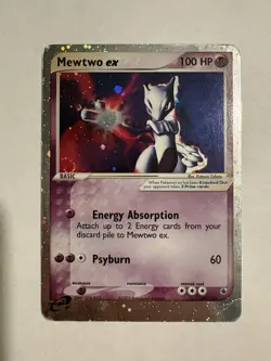 Pokemon Mewtwo EX TCG Ruby and Sapphire Holo Ultra Rare Card 101/109 MP - Image 1