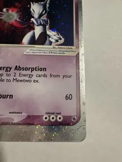 Pokemon Mewtwo EX TCG Ruby and Sapphire Holo Ultra Rare Card 101/109 MP - Image 3