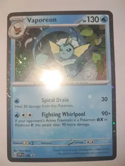 Vaporeon - 168 (Cosmos Holo) 168 Sv: Scarlet & Violet Promo Cards Holo - Image 1