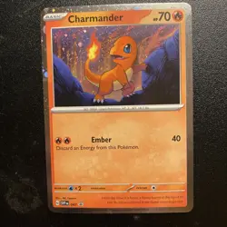 Charmander - 047 (Cosmos Holo Swirl) 047 Sv: Scarlet & Violet Promo Cards Holo - Image 1