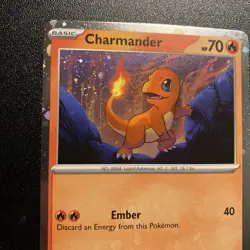 Charmander - 047 (Cosmos Holo Swirl) 047 Sv: Scarlet & Violet Promo Cards Holo - Image 2