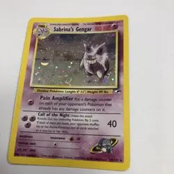 Pokemon Card - Sabrina's Gengar 14/132 Gym Heroes Holo Rare SWIRL - Image 1