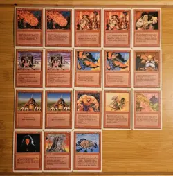 Magic: The Gathering 4th Edition Red Lot Of 18 cards LP - Image 1