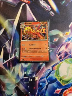 Pokemon TCG Sv10: Destined Rivals Blaziken Dri 042/182 Holo Rare Card - Image 1