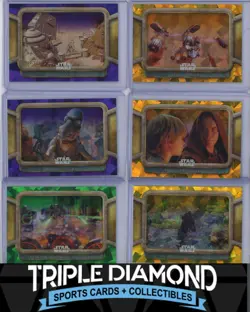 2024 Topps Chrome Star Wars Sapphire Lot of 6 Phantom Menace Cards Y256 - Image 1