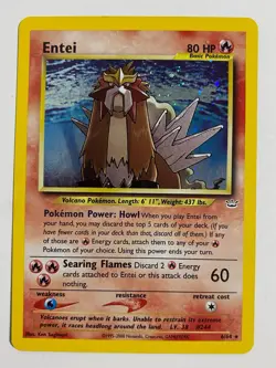 Pokemon Entei Neo Revelation TCG Holo Unlimited Rare Card 6/64 - Image 1