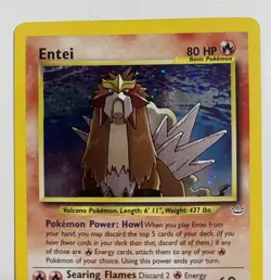 Pokemon Entei Neo Revelation TCG Holo Unlimited Rare Card 6/64 - Image 4