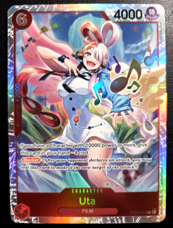 Uta ST23-001 SR ONE PIECE Tcg Card Game NM RED - Image 1
