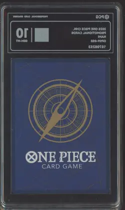 2025 One Piece Chinese Promo Cards Nami OP09-050 PCG 10 GEM MINT - Image 2