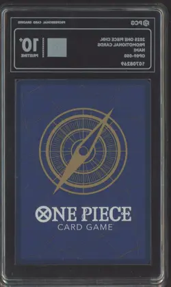 2025 One Piece Chinese Promo Cards Nami OP09-050 PCG 10 PRISTINE+ - Image 2