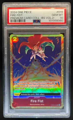 2024 One Piece Fire Fist Premium Card Volume 2 #OP05-019 PSA 10 GEM MT - Image 1