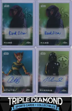 2025 Topps Chrome Star Wars Lot of 4 Autographs Auto Cards #/99 Y252 - Image 1