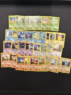 Pokemon Vintage Lot of 35 cards - Base Set Pokemon 1999 LP - HP - Image 2