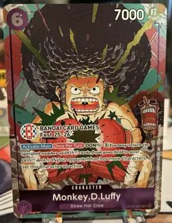 One Piece Monkey.D.Luffy BANDAI Card Games Fest 25-26 OP07-073 promo - Image 1