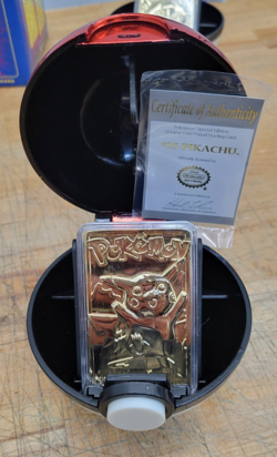 Pokemon 23K Gold Plated Trading Cards 1999 Burger King Full Set w/ COA and Boxes - Image 4