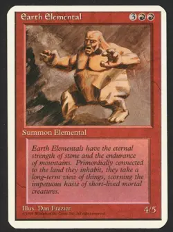 ***Alpha Cut Earth Elemental*** MTG 4th Edition Magic Kid Icarus - Image 1