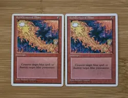 Red Elemental Blast MTG Core Set 4th Edition Regular Lot Of 2 LP - Image 1