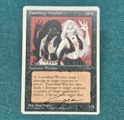 Unplayed Signed 1995 MAGIC CHRONICLES CUOMBAJJ WITCHES Kaja Foglio Edh Cube - Image 1