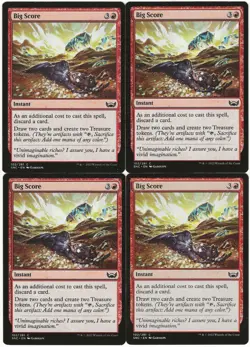 MTG Big Score x4 Streets of New Capenna Common NM Playset - Image 1