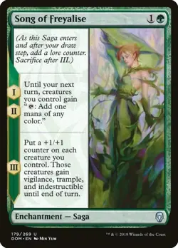 Song of Freyalise [Dominaria] Near Mint - Image 1