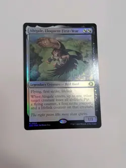 MTG - Abigale, Eloquent First-Year (Foil) - Lorwyn Eclipsed NM/M Condition - Image 1