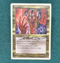 UNPLAYED SIGNED Chronicles Magic Johan MTG MARK TEDIN EDH CUBE - Image 1