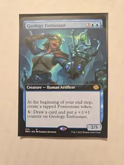 Geology Enthusiast (Extended Art) - Brothers' War - LP - Rare - Creature - MTG - Image 1