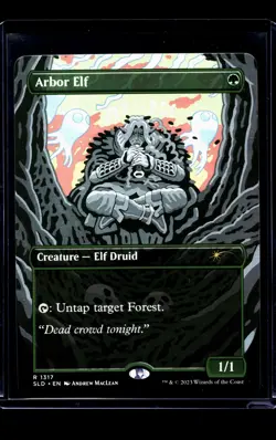 2023 MTG Magic The Gathering SLD Secret Lair Drop Borderless #1317 Arbor Elf - Image 1