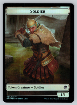 Soldier | Bird (Black) - FOIL - Double Sided Token - Dominaria United -MTG - Image 2