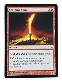 Seething Song Mirrodin Regular Common LP Light play Magic The Gathering mtg - Image 1