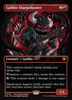Goblin Sharpshooter ** Borderless ** Special Guest - NM MTG - Image 1