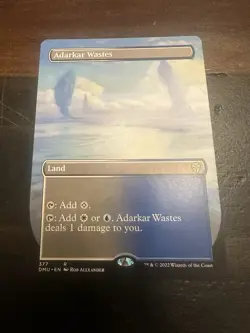 MtG Magic the Gathering Adarkar Wastes (Borderless) NM - Image 1