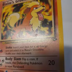 Blaine's Growlithe 62/132 Common Pokemon Gym Challenge Unlimited WOTC NM/LP 2000 - Image 3