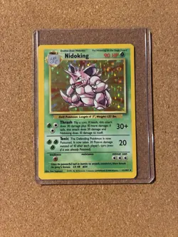 Pokemon Nidoking TCG Holo Rare Unlimited Card Base Set 011/102 - Image 1
