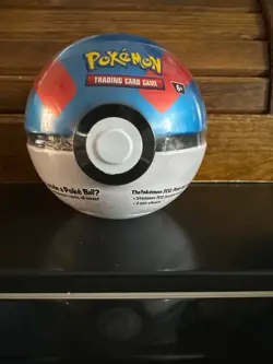 Sealed New - Pokemon TCG: Poke Ball Pokeball Tin - 2024 - 3 Booster Packs PKC - Image 1