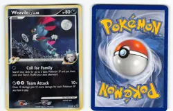 WEAVILE G 17/127 HOLO RARE PLATINUM POKEMON REVERSE HOLO LP - Image 1