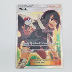 Pokemon TCG Zinnia Near Mint Dragon Majesty 70/70 Holo Ultra Rare Hyper Texture - Image 1