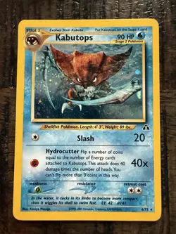 Pokemon TCG - Kabutops Neo Discovery Holo Rare - Image 1