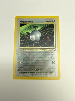 Pokemon Magnemite 7/75 Neo Discovery Holo LP - Image 1