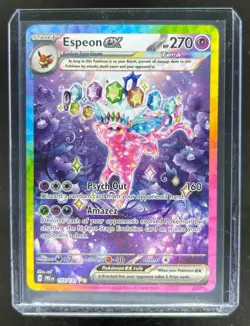 2025 Pokemon SV Prismatic Evolutions PRE EN Espeon ex #155/131 - Image 1
