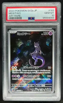 2023 Pokemon SV 151 (Japanese) Mewtwo Art Rare #183/165 PSA 10 - Image 1